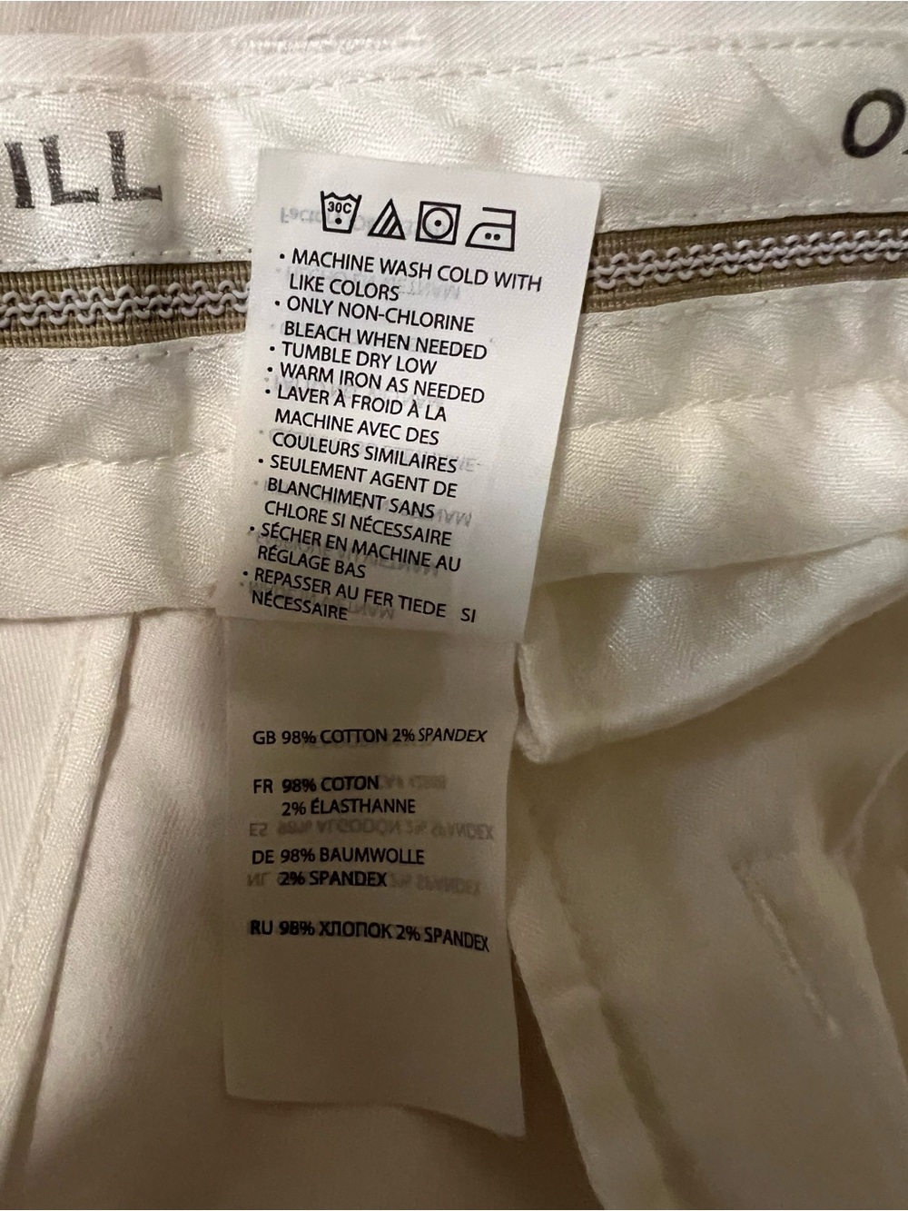 Oak Hill Chino Shorts 46R Waist Beige - Picture 4 of 4